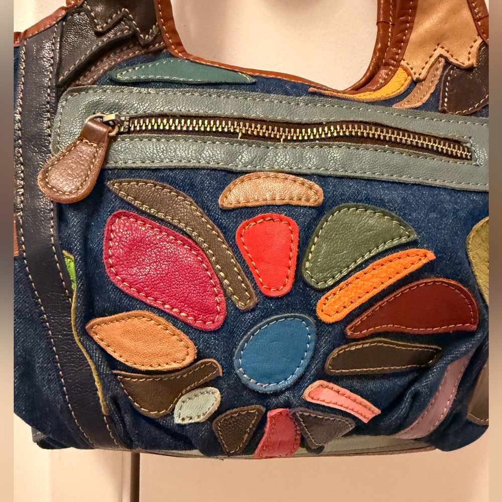 Multicolor Ameri Leather Floral Design Women's Ho… - image 10